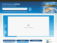 Tablet Screenshot of hyrynsalmiopas.com